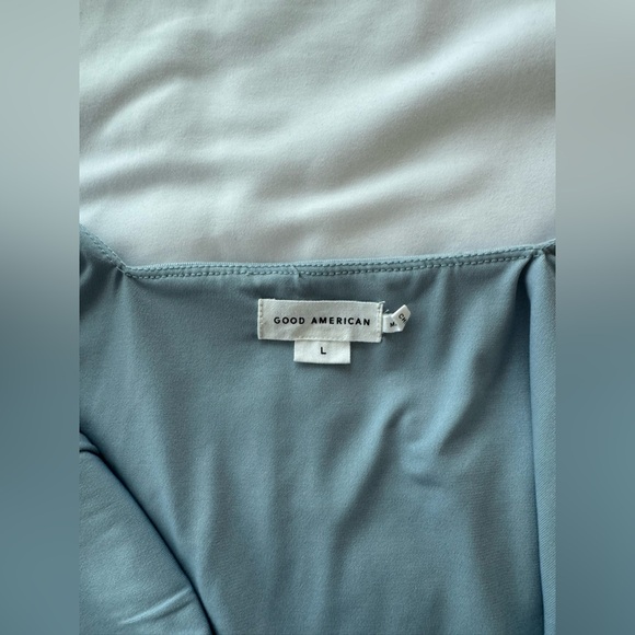 Good American Winter Sky Blue Crystal Embellished Tank & Mini Skirt Set - Large - Picture 4 of 9